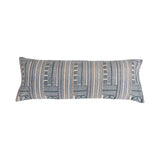 Cotton Printed Oversized Lumbar Pillow with Embroidery
