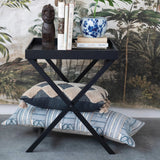 Cotton Printed Oversized Lumbar Pillow with Embroidery