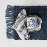 Woven Jute and Cotton Placemat with Fringe | Multiple Colors