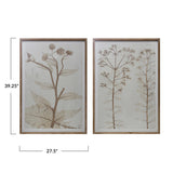 Neutral Flowers Wall Decor Framed Art