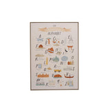 Canvas Framed Wall Décor w/ Alphabet & Corresponding Images