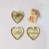 Decorative Brass Heart Shaped Dish
