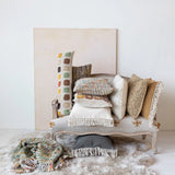 Woven Melange New Zealand Wool Blend Lumbar Pillow