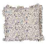 Square Cotton Blend Block Printed Pillow