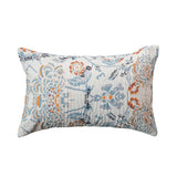 Cotton Voile Printed Lumbar Pillow (Each One Will Vary)