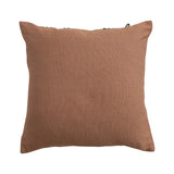 Square Fabric Indoor/Outdoor Pillow with Embroidered Design