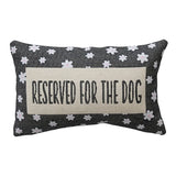 "Reserved for the Dog" Lumbar Pillow