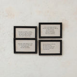 Wood Framed Saying | Multiple Styles