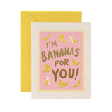 Bananas For You Valentine's Day Card