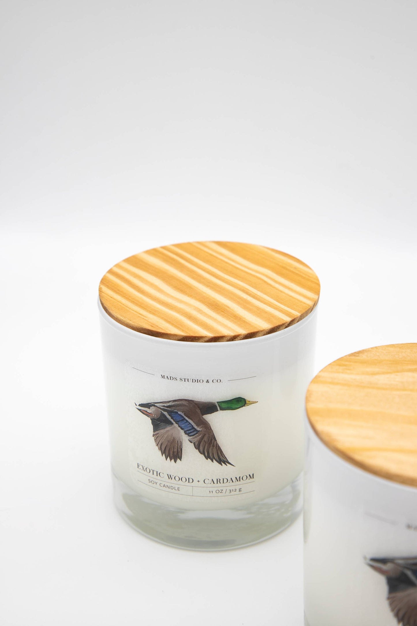 Mallard Exotic Wood & Cardamom Soy Candle – 11 oz