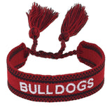 Georgia Bulldogs Woven Tassel Bracelet