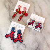 Atlanta Braves Beaded Statement MLB Earrings