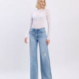 Kris Super High Rise Baggy Wide Leg Jeans