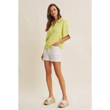 All-Day Comfort Stretchy Cotton Shorts: Off White