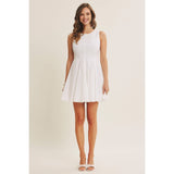 Celebration Ready Crinkled Fit and Flare Mini Dress