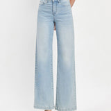 Alexa High Rise Full Length Wide Leg Jeans