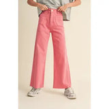 Straight Wide Leg Denim Pants | Assorted Colors