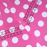 Pink Big Polka Dot Double Layer Inverted Umbrella
