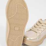 Girls' Holographic Sparkle Star Sneaker - Gold