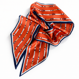 Saddle Stripe Silky Jumbo Twilly Scarf