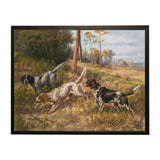 Setters Hunting Framed Artwork