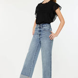 90's Cropped Wide Leg Youth Jeans