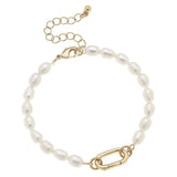 Piper Freshwater Pearl Charm Bracelet