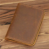 Genuine Leather Wallet: Dark Brown