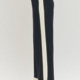 Solid Knit Wide-Leg Pants