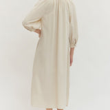 Embroidered Floral Long Sleeve Maxi Dress