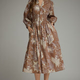 Maddie Mocha Midi Dress