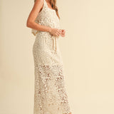 Crochet Knitted Skirt and Top