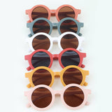 Kids Retro Matte Round Sunglasses | Assorted Colors