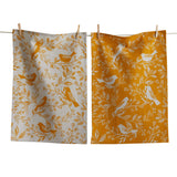 Canyon Print Birds & Vines Dt Set of 2