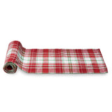 Red Multi Winter Plaid Runner