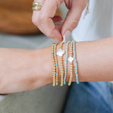 Bracelet With Shell Quatrefoil Accents