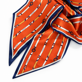 Saddle Stripe Silky Jumbo Twilly Scarf