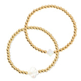 Bracelet With Shell Quatrefoil Accents