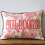 Georgia Bulldogs Toile Piped Pillow