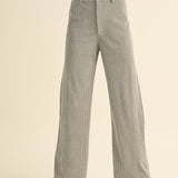 Corduroy Raw Edge Pants | Blue Grey