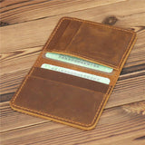 Genuine Leather Wallet: Dark Brown