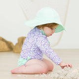Magical Mermaid Long Sleeve One Piece Rash Guard Swimsuit