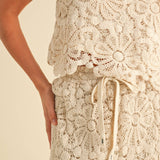 Crochet Knitted Skirt and Top