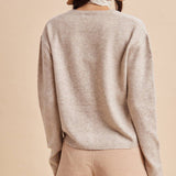 Wool Blend Knitted Cardigan