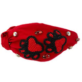 Bulldog Beaded Headband