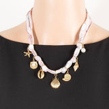 Sea Life Charms Bandana Necklace