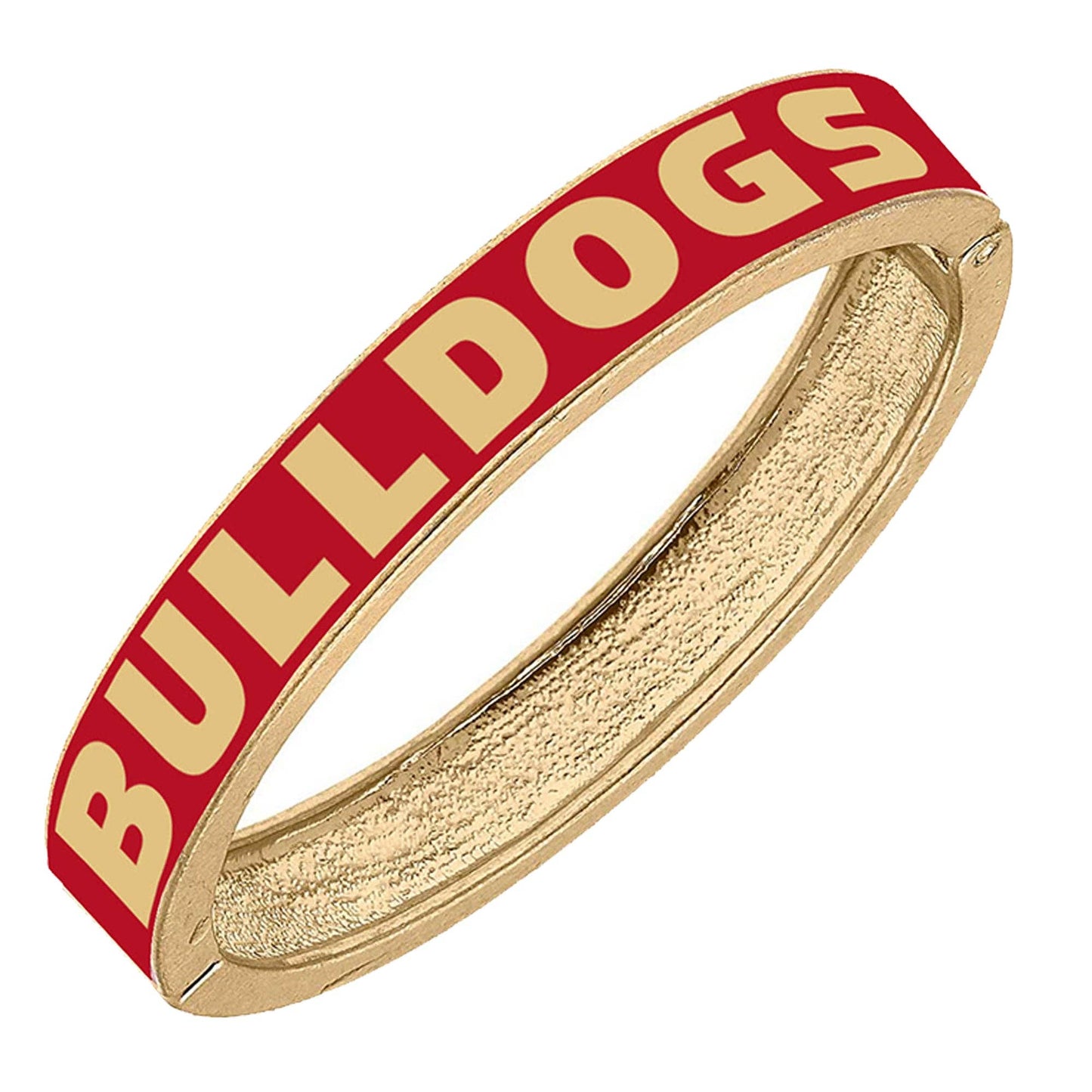 Georgia Bulldogs Enamel Hinge Bangle in Red