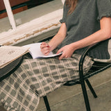 Ruffle Detail with Plaid Fabric Pants