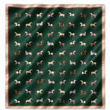 Equestrian Horse Print Satin Square Scarf: Multiple Colors