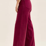 Boysenberry Retro Wide Leg Jeans